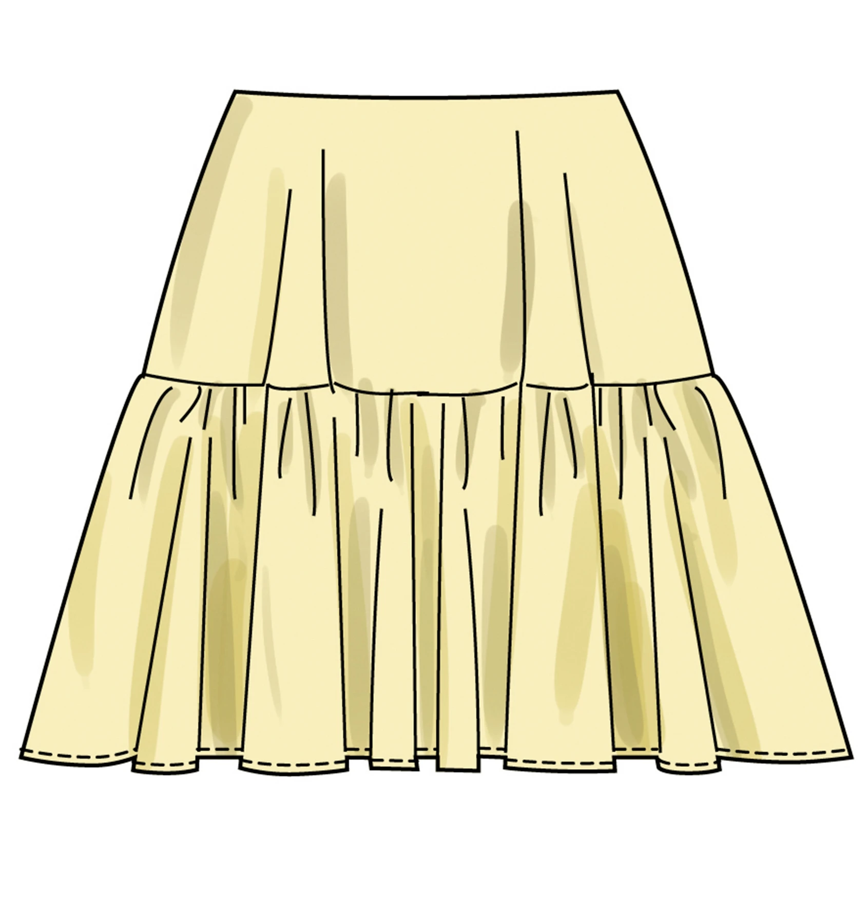 Simplicity Sewing Pattern Misses' Skirt in Three Lengths (PDF) 4 Simplicity Sewing Pattern Misses' Skirt in Three Lengths (PDF)