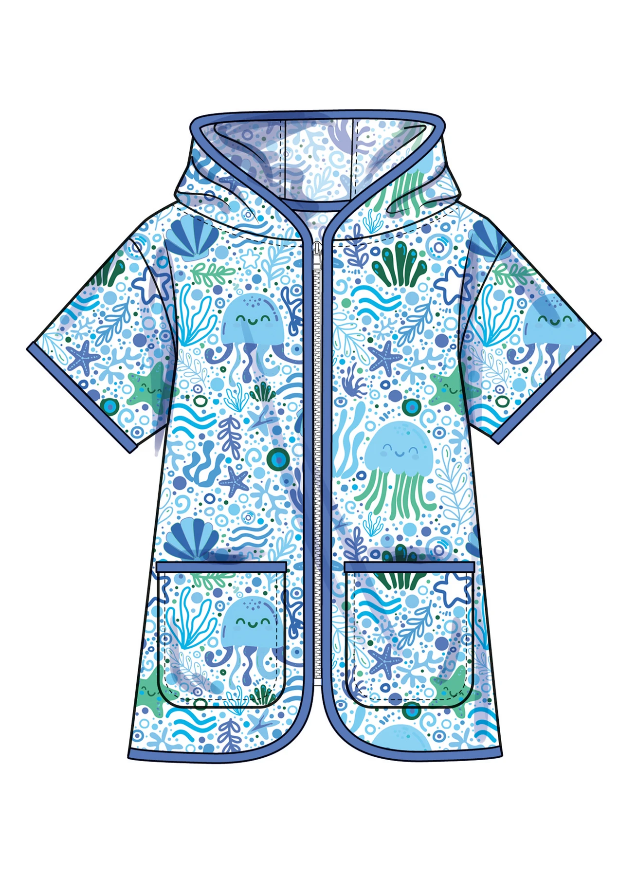 Simplicity Sewing Pattern Children's and Girls' Hooded Cover Up (PDF) 3 Simplicity Sewing Pattern Children's and Girls' Hooded Cover Up (PDF)