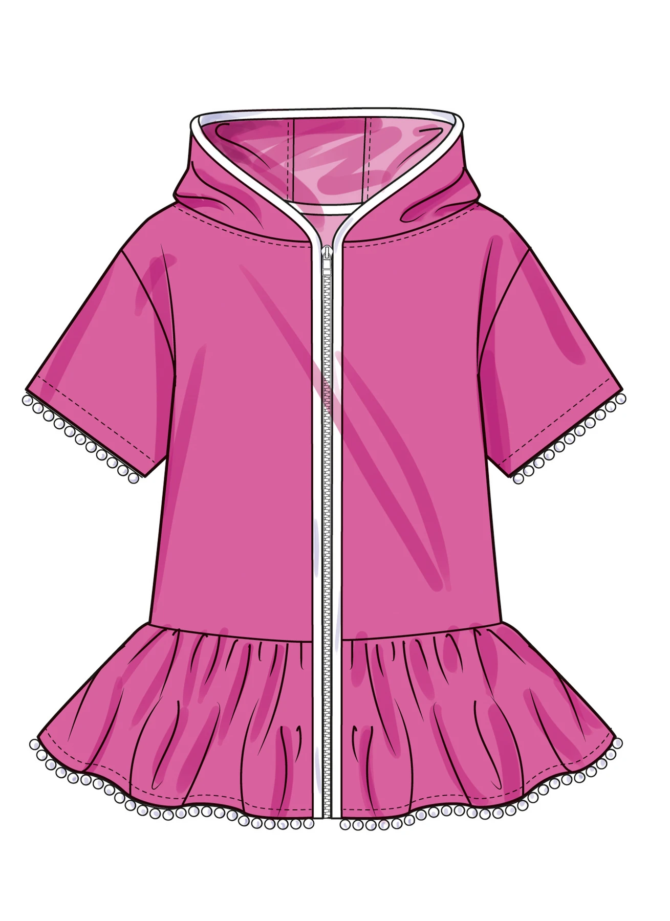 Simplicity Sewing Pattern Children's and Girls' Hooded Cover Up (PDF) 5 Simplicity Sewing Pattern Children's and Girls' Hooded Cover Up (PDF)