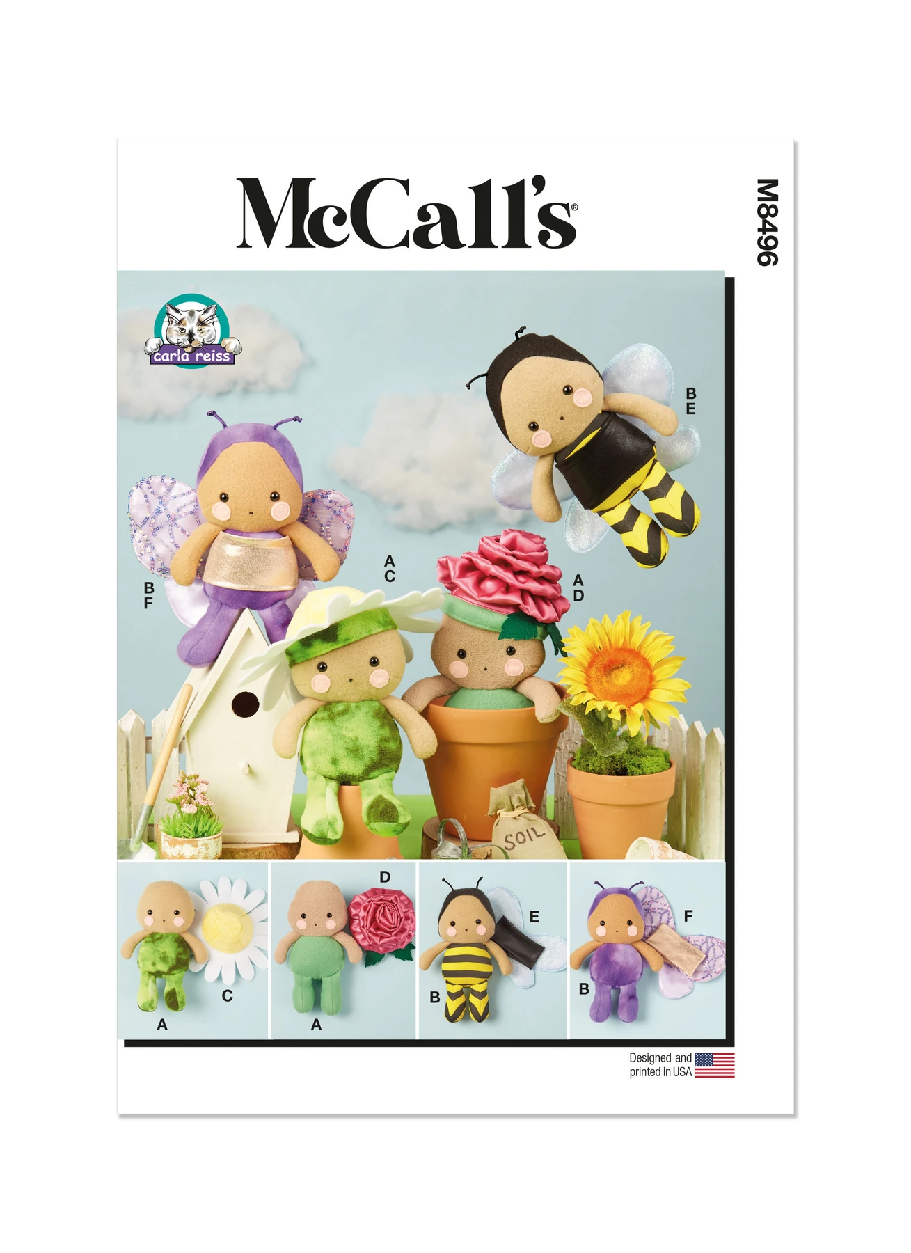 McCall's Sewing Pattern Plush Dolls and Accessories by Carla Reiss Design (PDF) 1 McCall's Sewing Pattern Plush Dolls and Accessories by Carla Reiss Design (PDF)