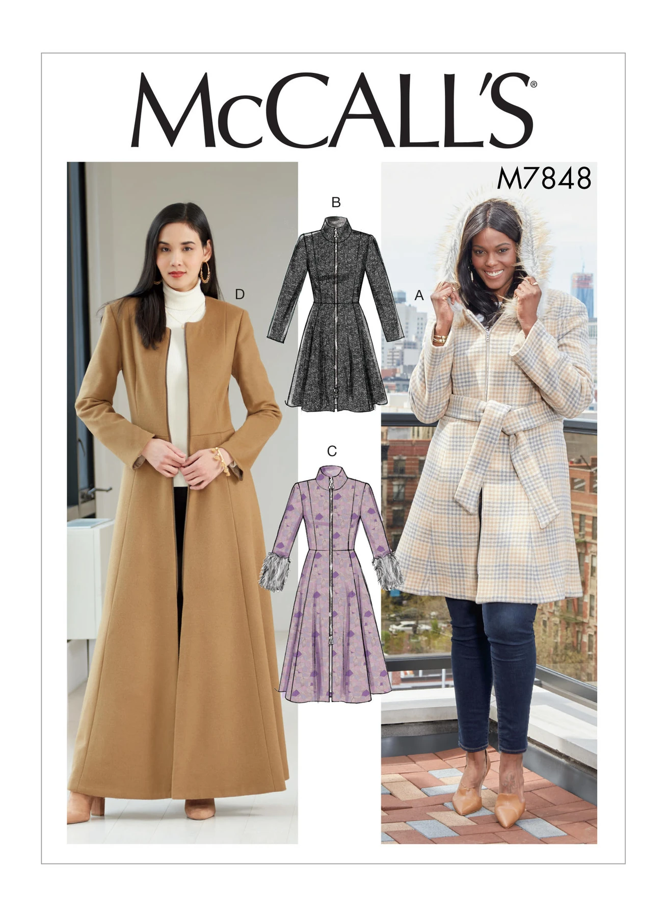McCall's Sewing Pattern Misses'/Miss Petite and Women's/Women Petite Coats and Belt (PDF) 1 McCall's Sewing Pattern Misses'/Miss Petite and Women's/Women Petite Coats and Belt (PDF)