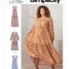 Simplicity Sewing Pattern Misses' & Women's Tiered Dresses