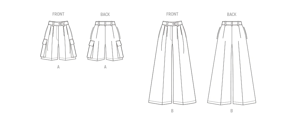 Vogue Patterns Misses' Shorts and Pants 7 Vogue Patterns Misses' Shorts and Pants