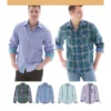 Simplicity Sewing Pattern Men's Shirt with Fabric Variations