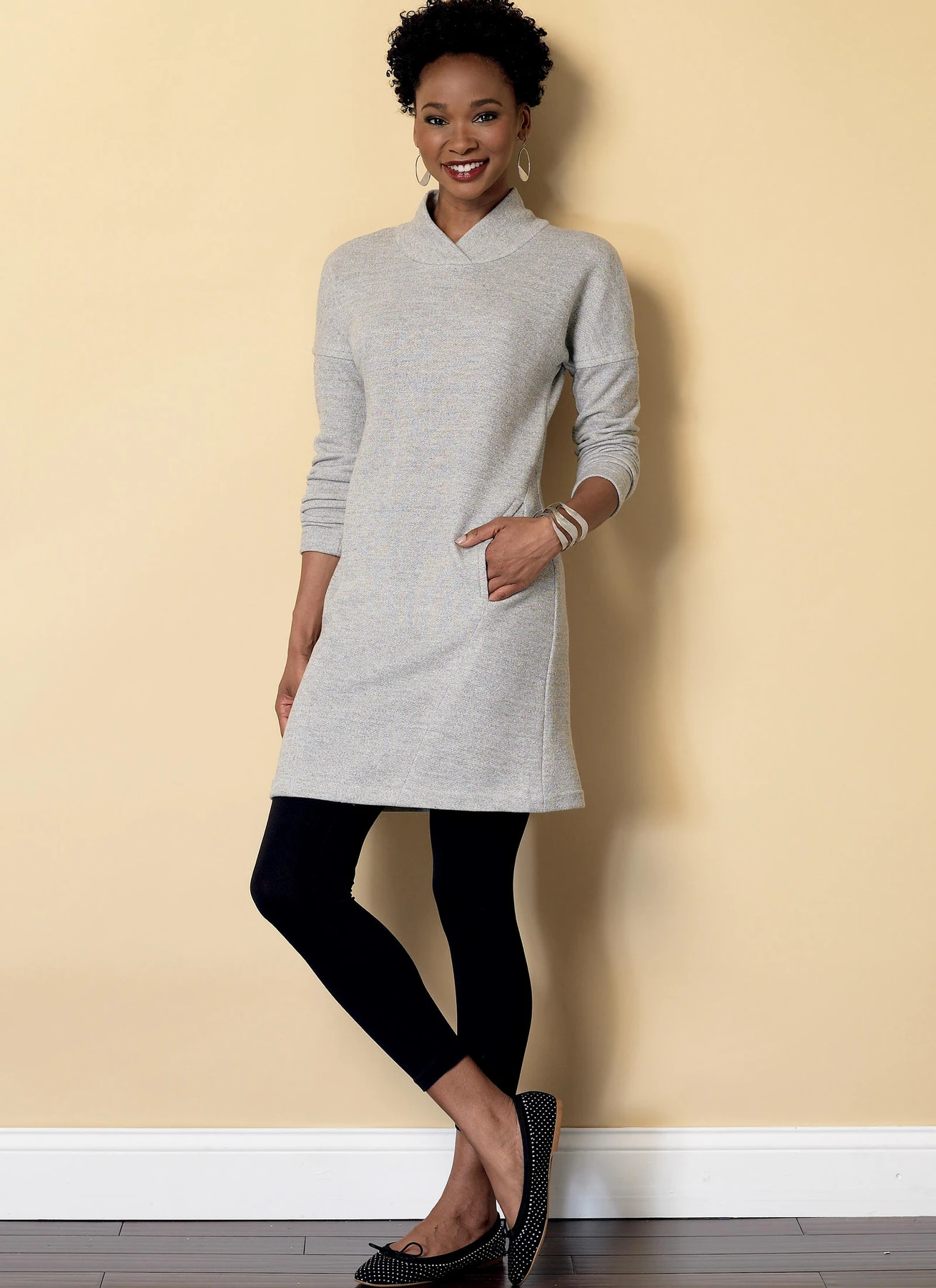Butterick Sewing Pattern Misses' Lapped Collar Tops and Dress, Draped Collar Vest, and Pleated Pants (PDF) 5 Butterick Sewing Pattern Misses' Lapped Collar Tops and Dress, Draped Collar Vest, and Pleated Pants (PDF)
