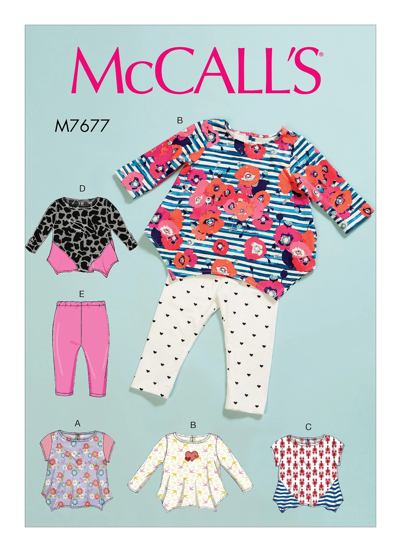 McCall's Sewing Pattern Infants' Contrast Tops and Leggings (PDF) 1 McCall's Sewing Pattern Infants' Contrast Tops and Leggings (PDF)