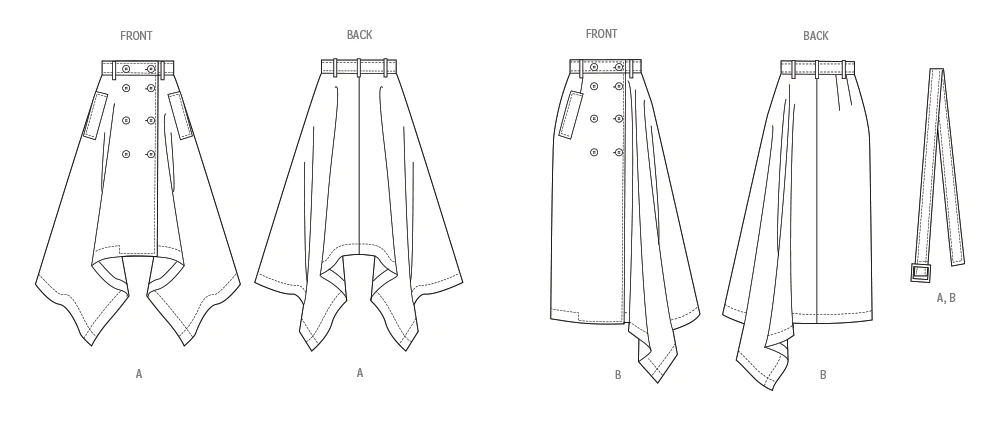 Vogue Patterns Misses' Skirts and Belt (PDF) 7 Vogue Patterns Misses' Skirts and Belt (PDF)