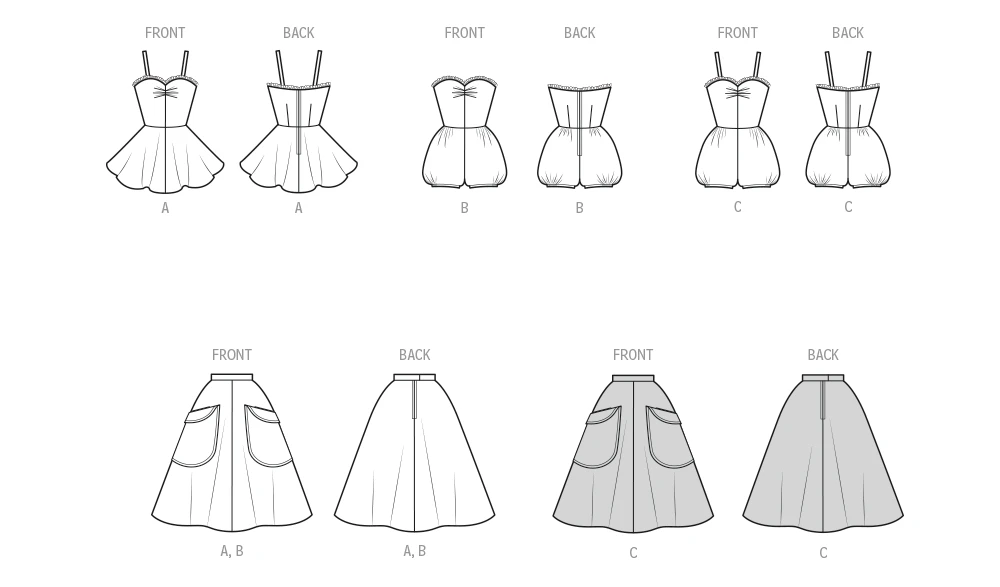 Simplicity Sewing Pattern 1950s Misses' One Piece Bathing Suit and Skirt (PDF) 6 Simplicity Sewing Pattern 1950s Misses' One Piece Bathing Suit and Skirt (PDF)