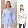 Vogue Patterns Misses' Draped Top with Sleeve Variations 14 Vogue Patterns Misses' Draped Top with Sleeve Variations