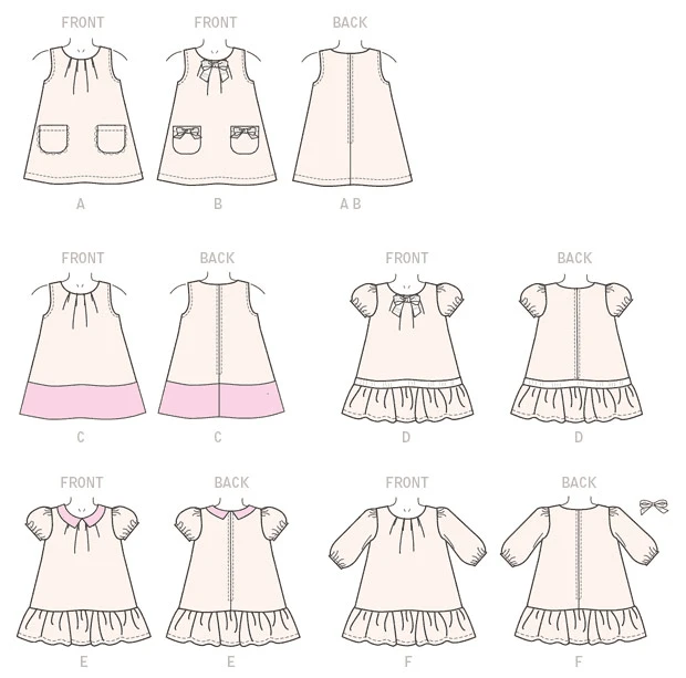 McCall's Sewing Pattern Toddlers' Tent Dresses (PDF) 8 McCall's Sewing Pattern Toddlers' Tent Dresses (PDF)