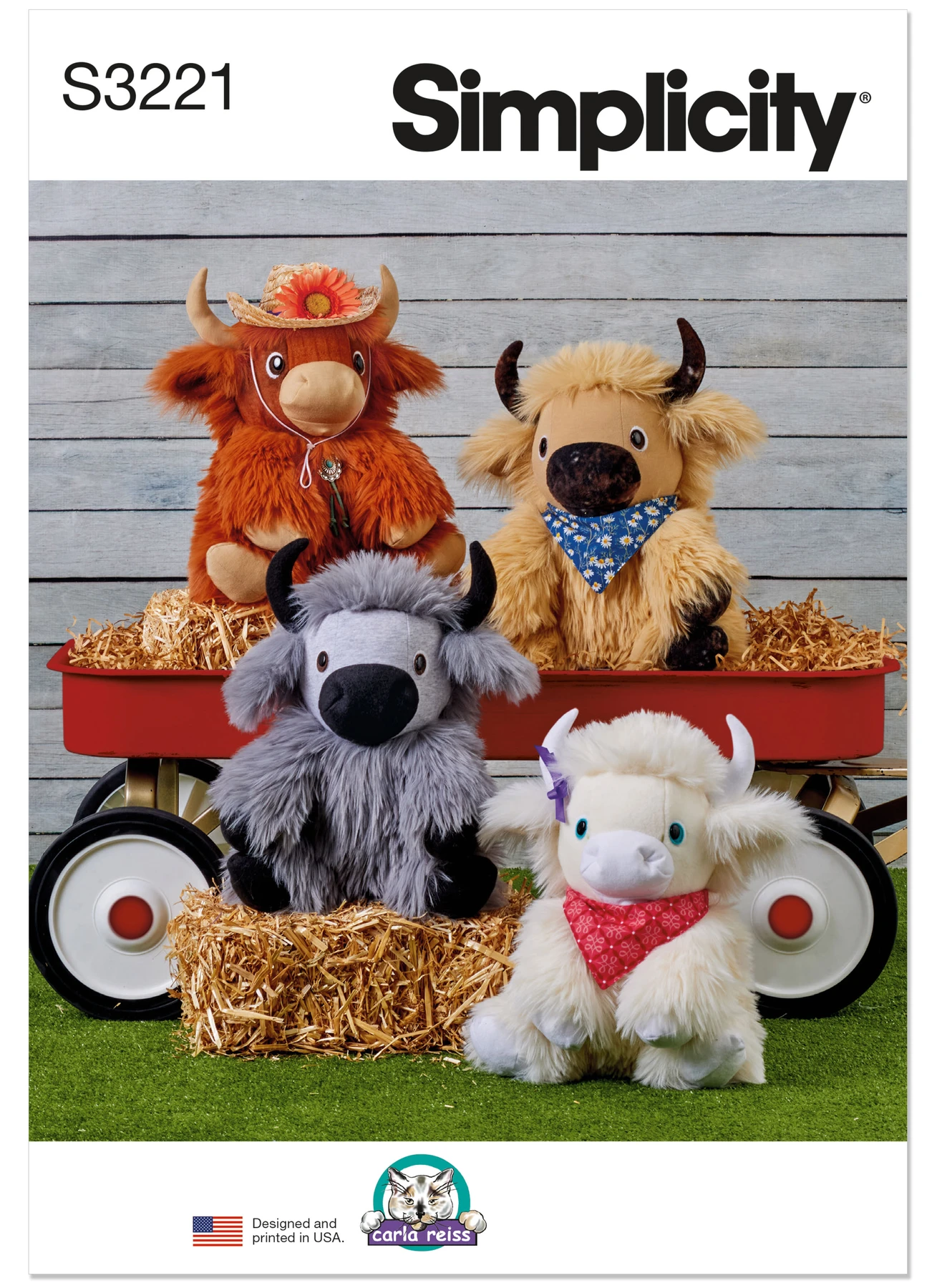 Simplicity Sewing Pattern Plush Highland Cows by Carla Reiss (PDF) 1 Simplicity Sewing Pattern Plush Highland Cows by Carla Reiss (PDF)