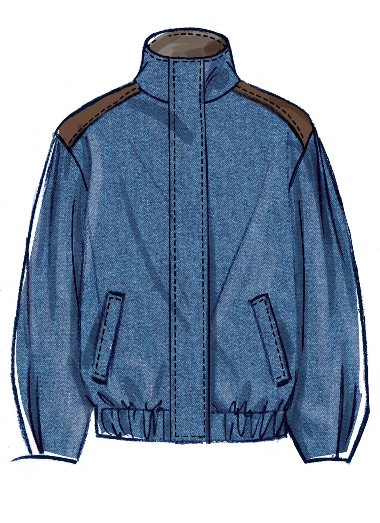McCall's Sewing Pattern Misses' Blouson Jacket with Neckline Variations 3 McCall's Sewing Pattern Misses' Blouson Jacket with Neckline Variations