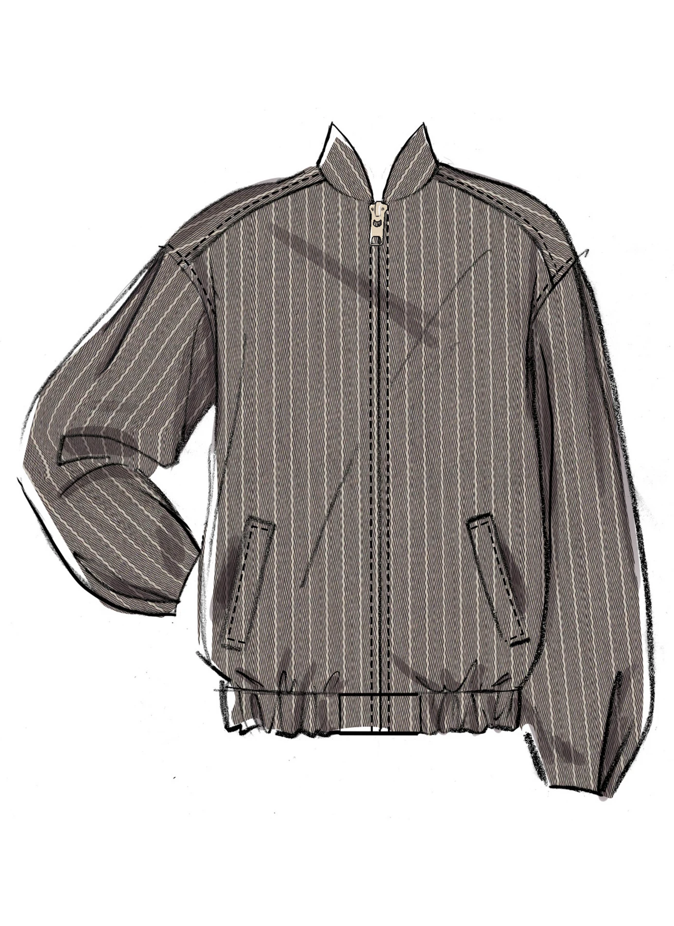 McCall's Sewing Pattern Misses' Blouson Jacket with Neckline Variations 4 McCall's Sewing Pattern Misses' Blouson Jacket with Neckline Variations