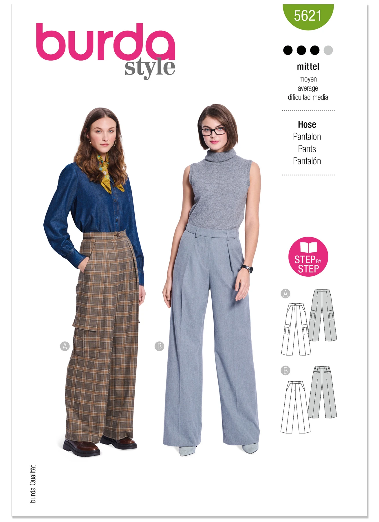 Burda Style Pattern 5621 Misses' Pants 1 Burda Style Pattern 5621 Misses' Pants