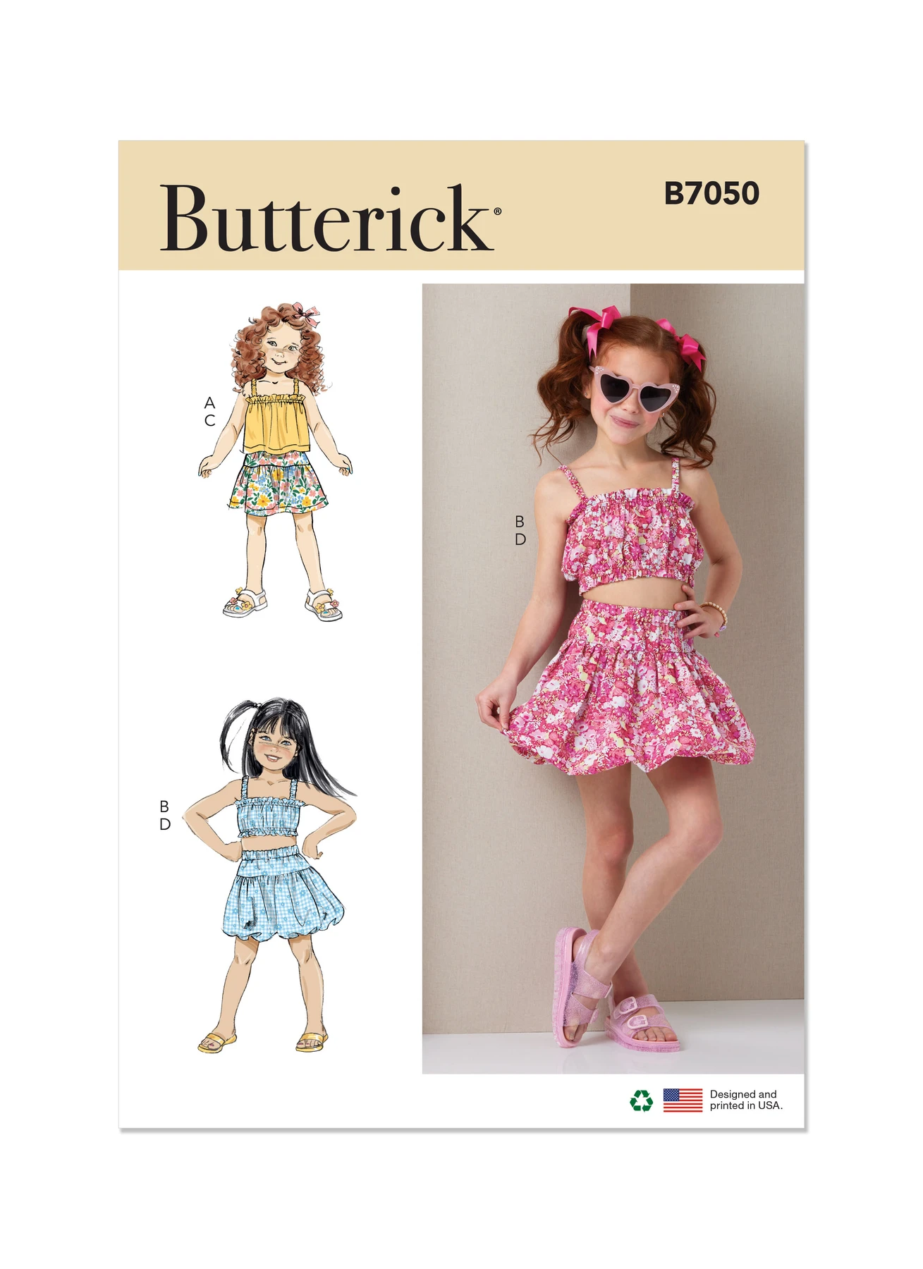 Butterick Sewing Pattern Children's Tops and Skirts (PDF) 1 Butterick Sewing Pattern Children's Tops and Skirts (PDF)