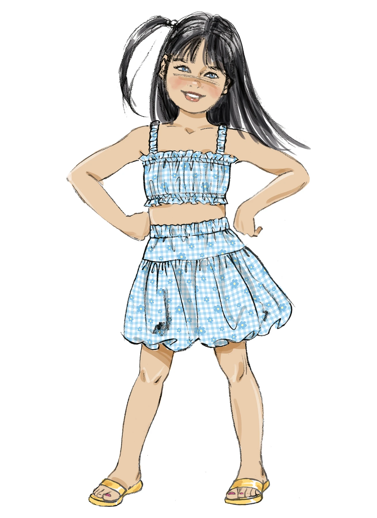 Butterick Sewing Pattern Children's Tops and Skirts (PDF) 4 Butterick Sewing Pattern Children's Tops and Skirts (PDF)