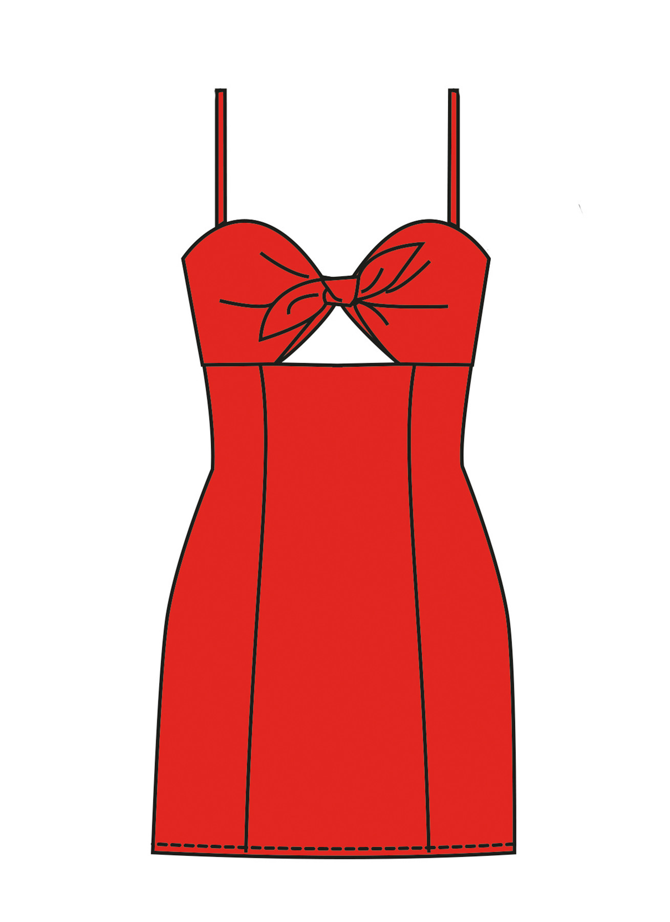 McCall's Sewing Pattern Misses' Tie Front Cutout Dress 3 McCall's Sewing Pattern Misses' Tie Front Cutout Dress