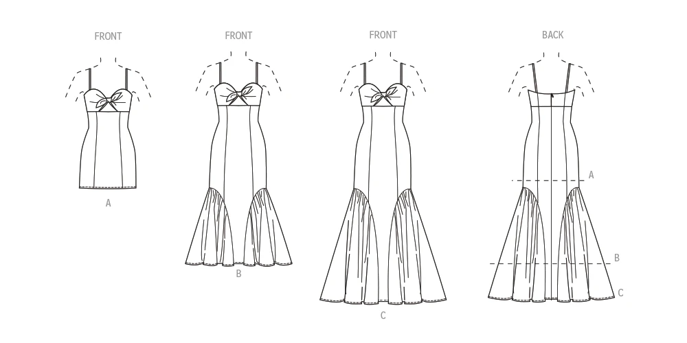 McCall's Sewing Pattern Misses' Tie Front Cutout Dress 8 McCall's Sewing Pattern Misses' Tie Front Cutout Dress