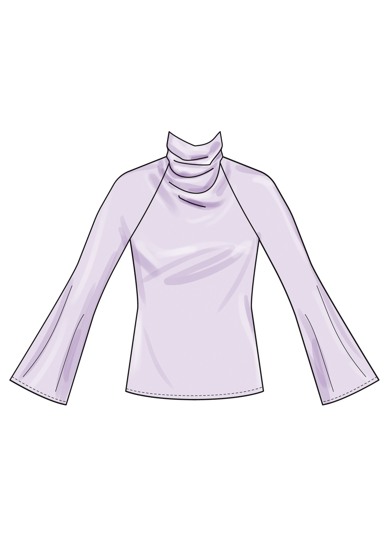 Simplicity Sewing Pattern Misses' Cowl Neck Top with Sleeve Variations 5 Simplicity Sewing Pattern Misses' Cowl Neck Top with Sleeve Variations