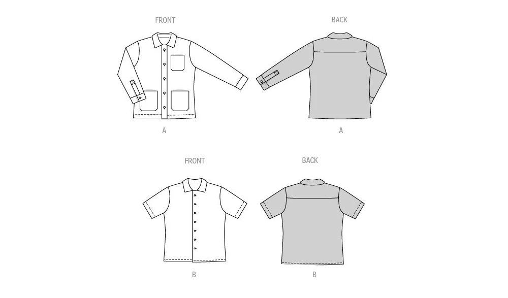 Burda Style Sewing Pattern 5842 Men's Shirt 11 Burda Style Sewing Pattern 5842 Men's Shirt