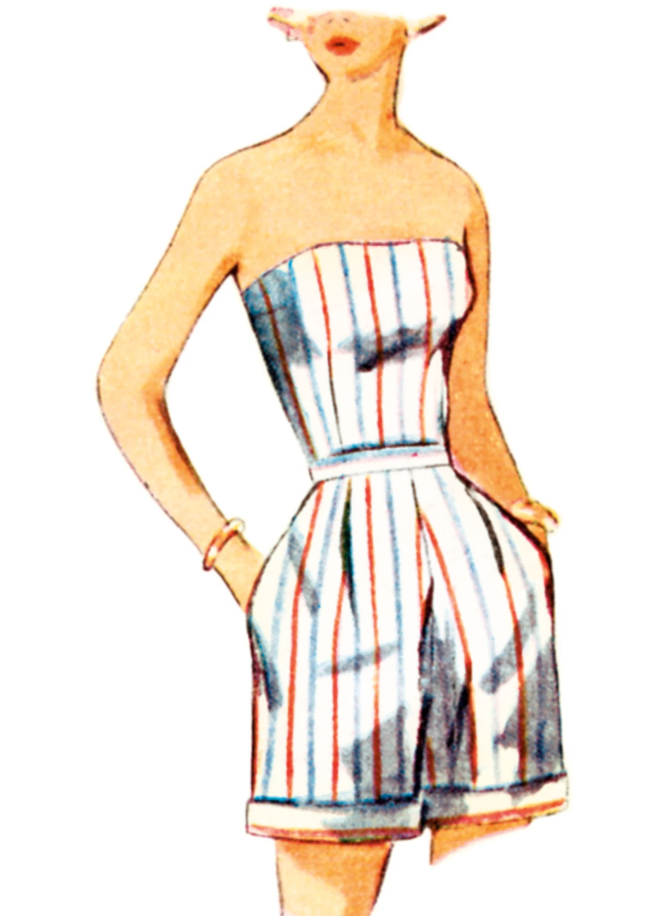 Simplicity Sewing Pattern 1950s Misses' Two-Piece Play Suit in Two Lengths and Skirt 3 Simplicity Sewing Pattern 1950s Misses' Two-Piece Play Suit in Two Lengths and Skirt