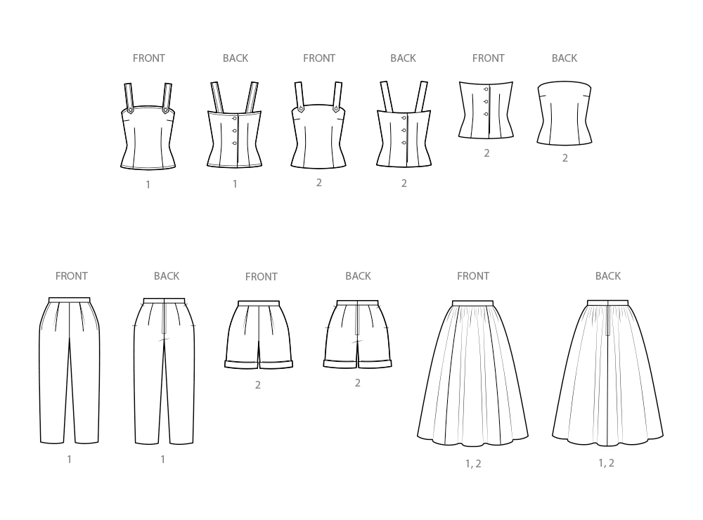 Simplicity Sewing Pattern 1950s Misses' Two-Piece Play Suit in Two Lengths and Skirt 6 Simplicity Sewing Pattern 1950s Misses' Two-Piece Play Suit in Two Lengths and Skirt