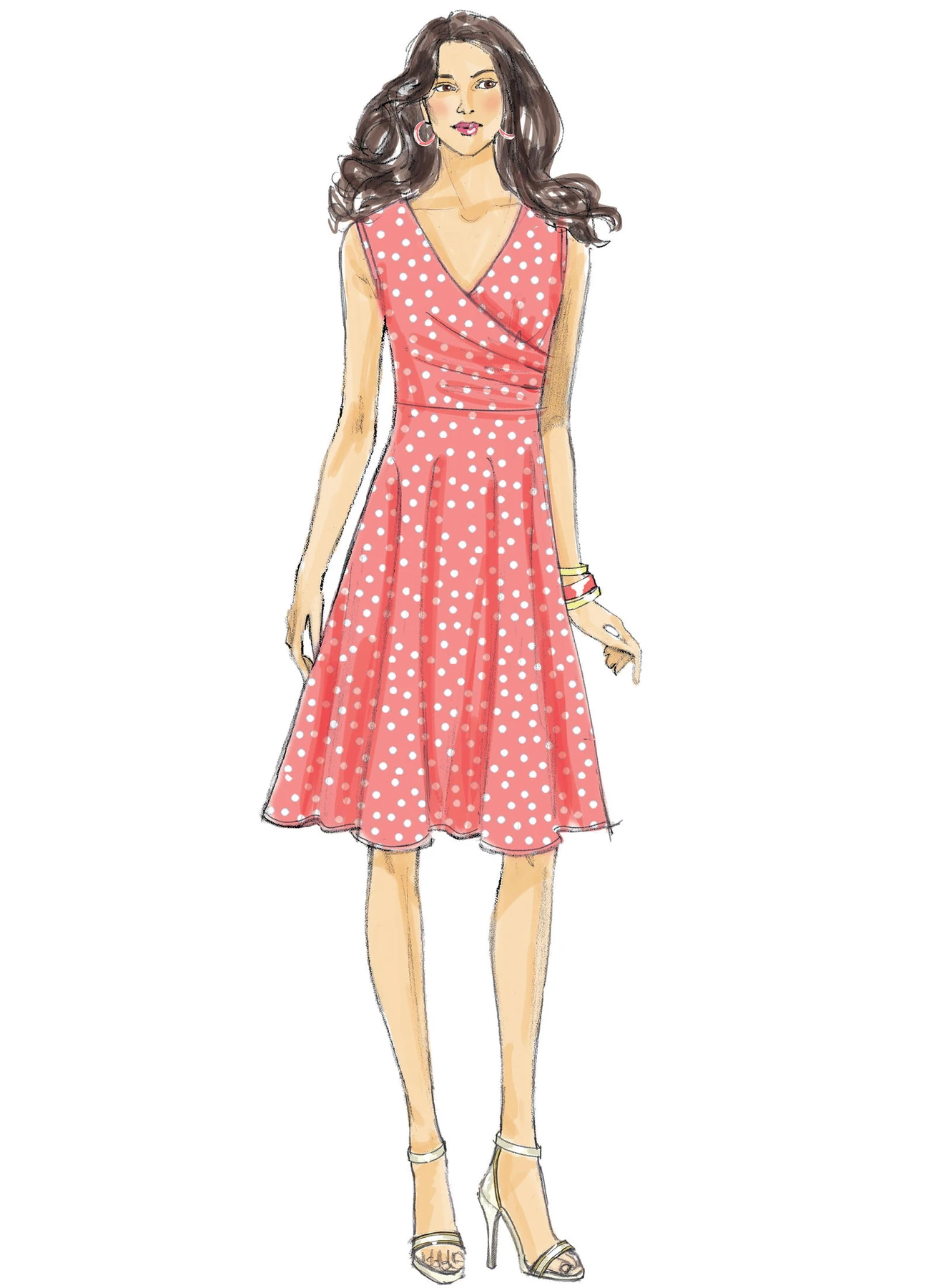 Butterick Sewing Pattern Misses' Pleated Wrap Dresses with Sash (PDF) 3 Butterick Sewing Pattern Misses' Pleated Wrap Dresses with Sash (PDF)