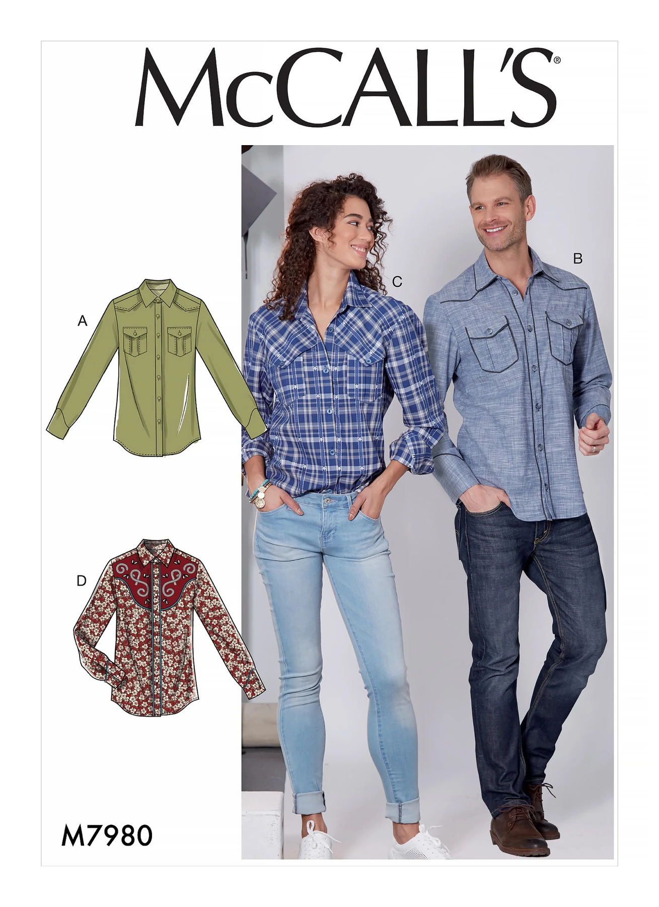 McCall's Sewing Pattern Misses' and Men's Shirts (PDF) 1 McCall's Sewing Pattern Misses' and Men's Shirts (PDF)