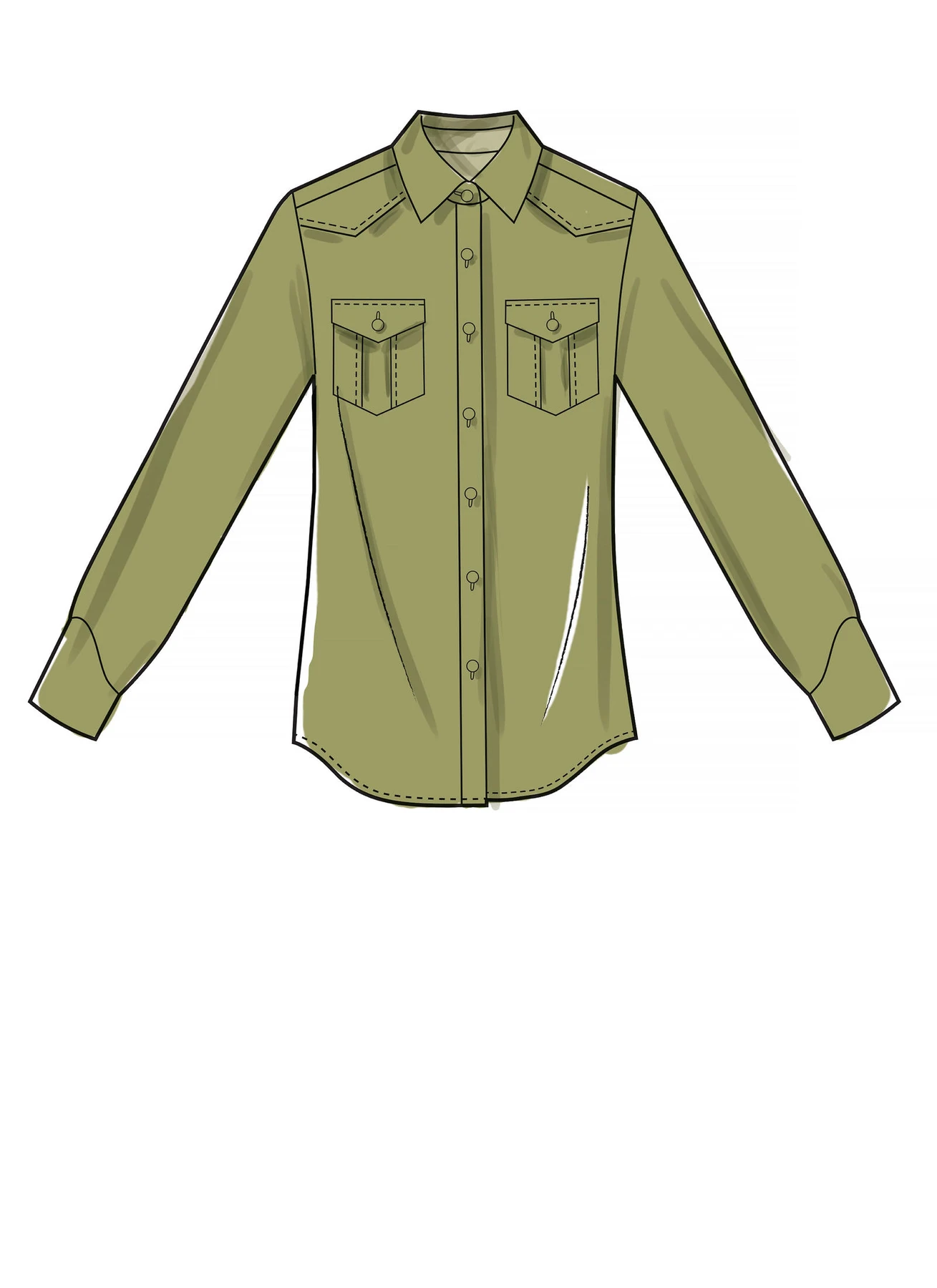McCall's Sewing Pattern Misses' and Men's Shirts (PDF) 7 McCall's Sewing Pattern Misses' and Men's Shirts (PDF)