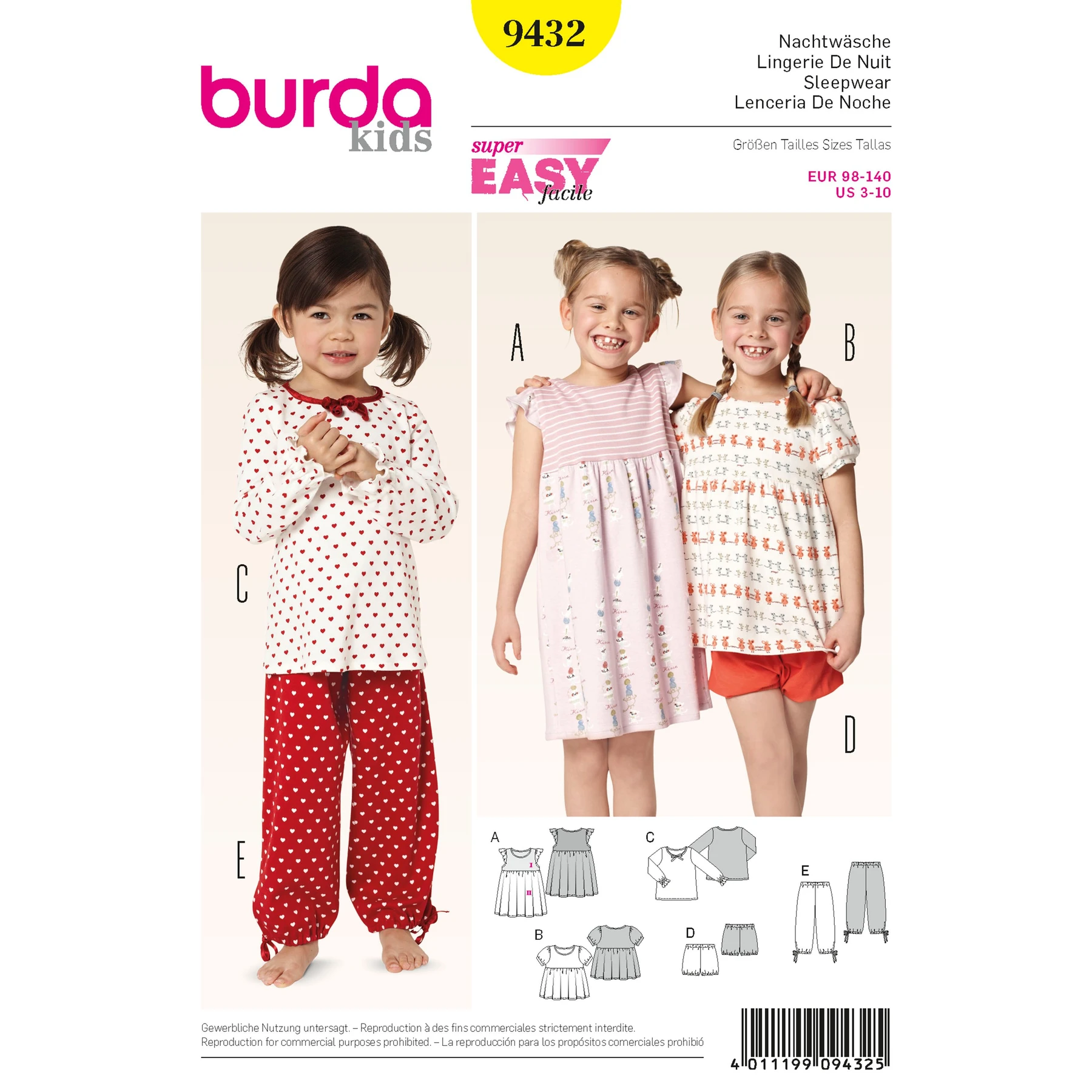 Burda Style Sewing Pattern Loungewear