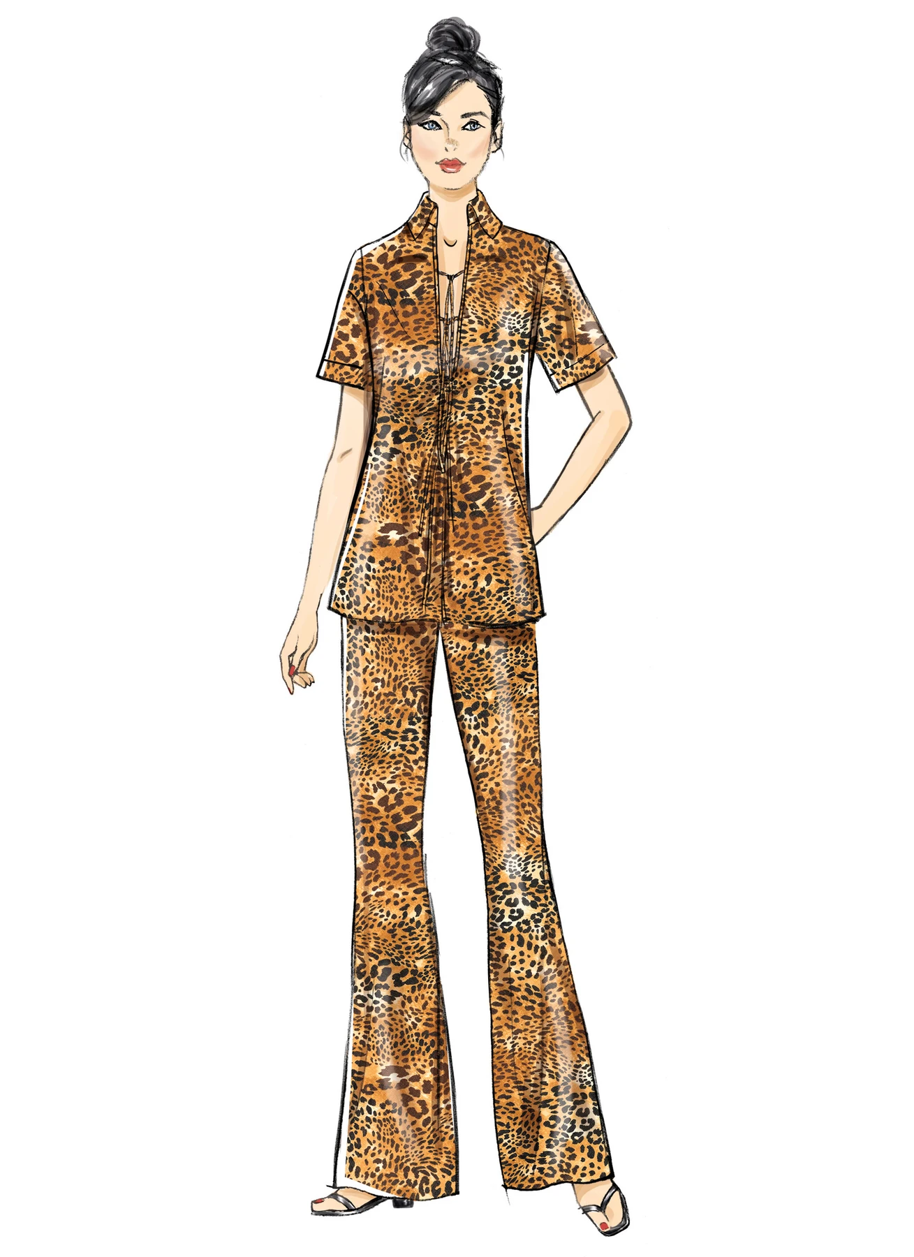 Vogue Patterns Misses' Tunic with Sleeve Variations and Pants (PDF) 4 Vogue Patterns Misses' Tunic with Sleeve Variations and Pants (PDF)