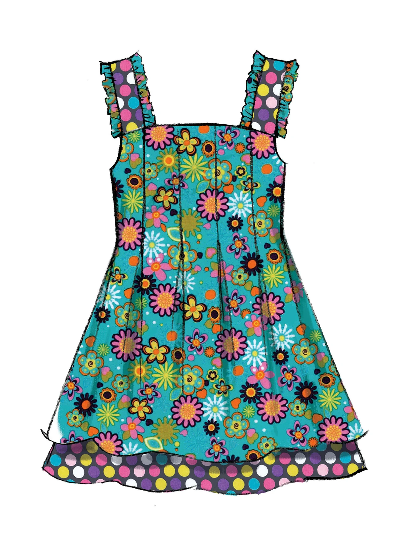 McCall's Sewing Pattern Children's/Girls' Pleated Dresses (PDF) 5 McCall's Sewing Pattern Children's/Girls' Pleated Dresses (PDF)