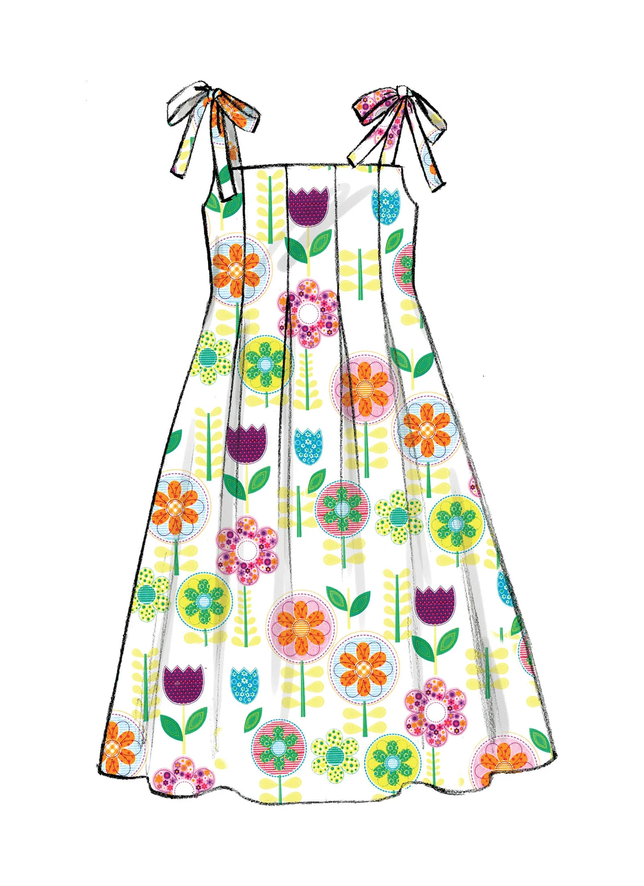 McCall's Sewing Pattern Children's/Girls' Pleated Dresses (PDF) 6 McCall's Sewing Pattern Children's/Girls' Pleated Dresses (PDF)