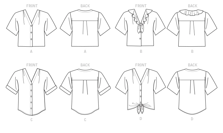 McCall's Sewing Pattern Misses' Tops (PDF) 217 McCall's Sewing Pattern Misses' Tops (PDF)