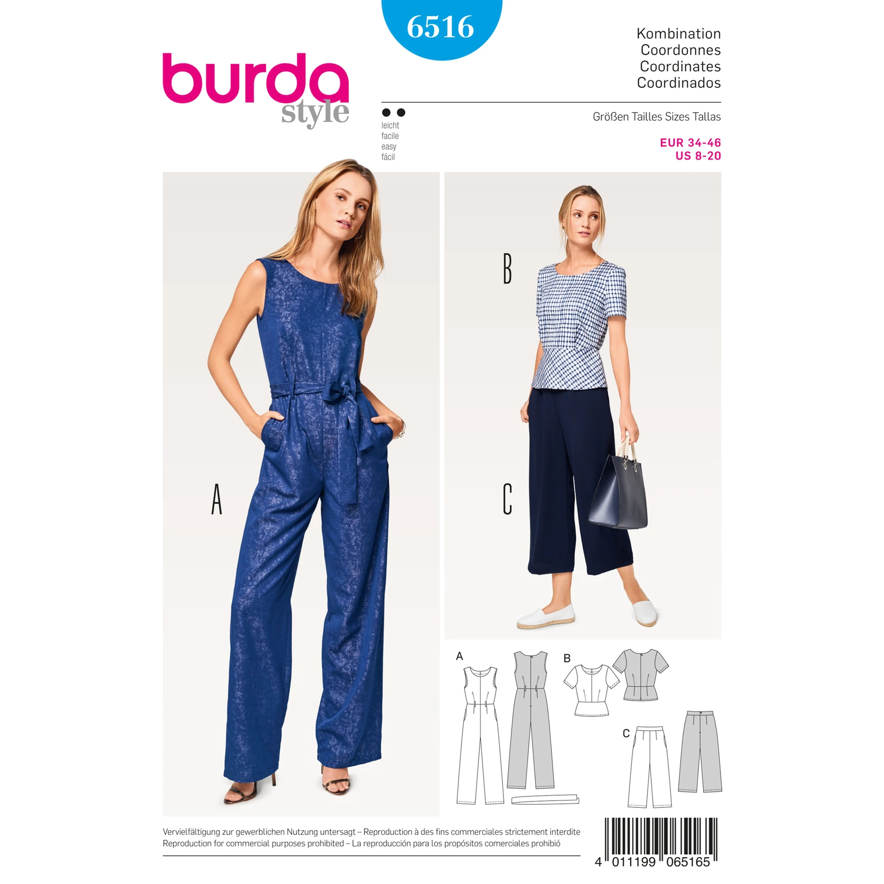 Burda Style Sewing Pattern Misses' Coordinates