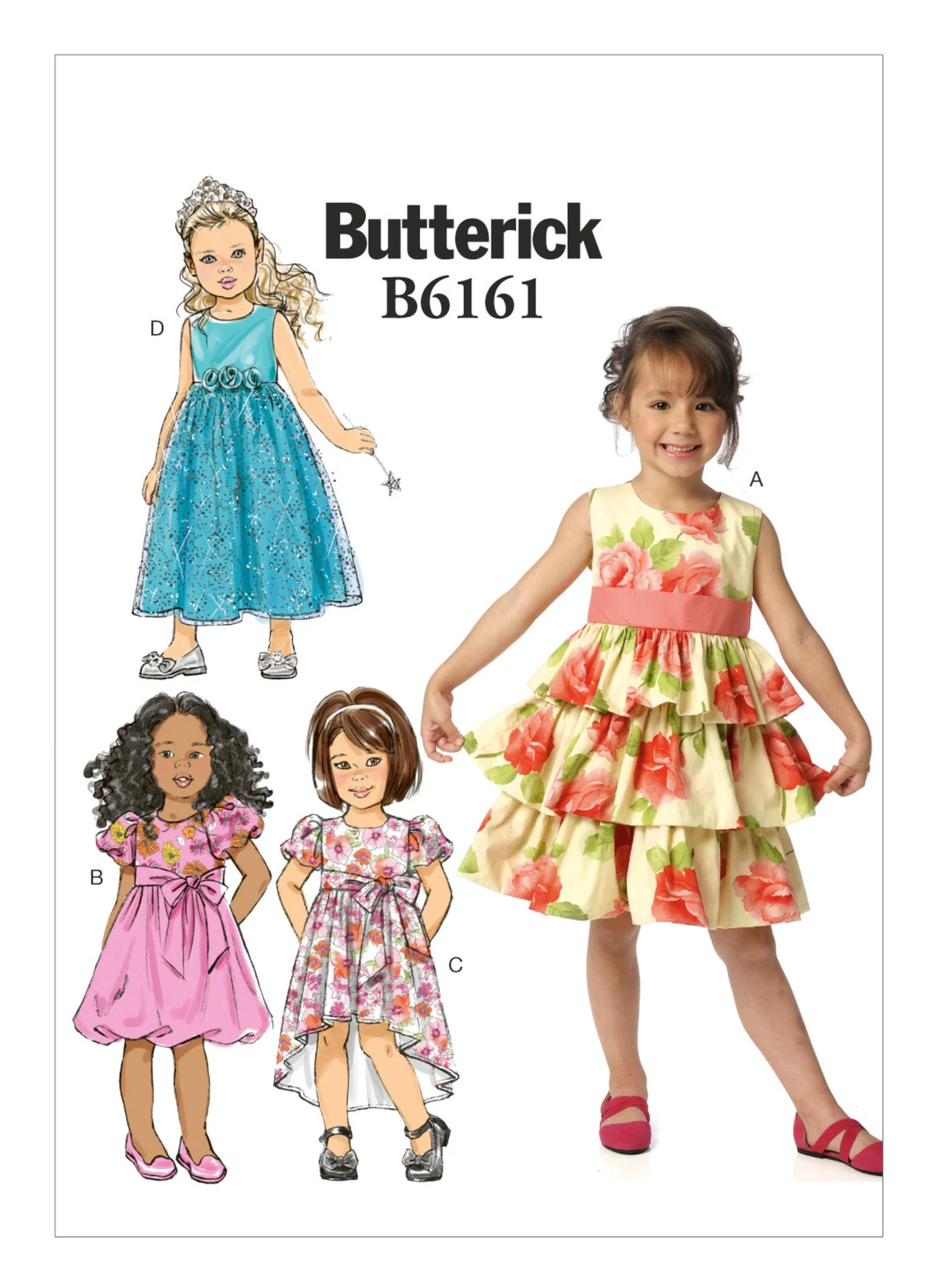 Butterick Sewing Pattern Children's/Girls' Gathered-Waist Dresses (PDF) 1 Butterick Sewing Pattern Children's/Girls' Gathered-Waist Dresses (PDF)