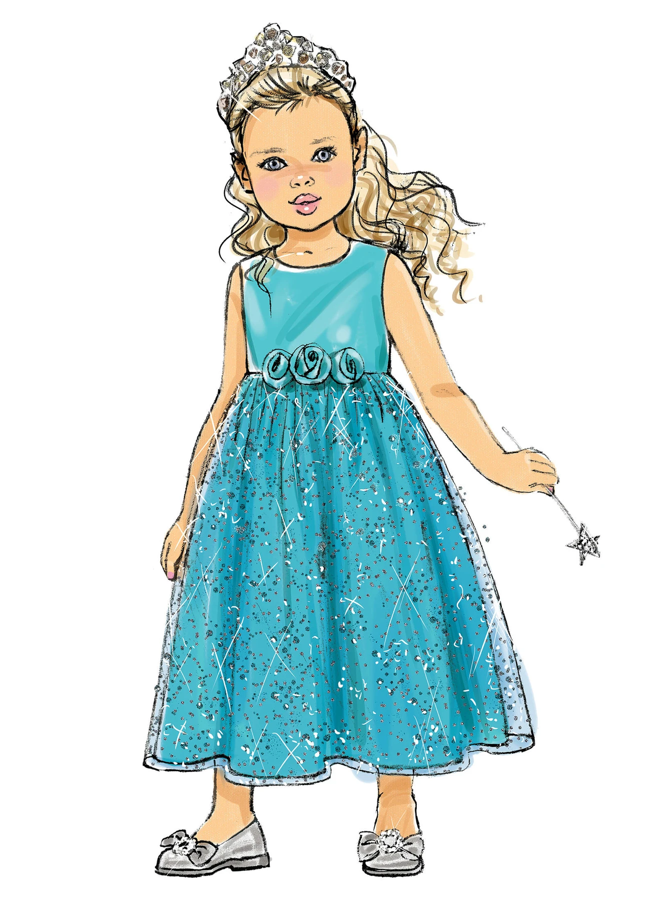 Butterick Sewing Pattern Children's/Girls' Gathered-Waist Dresses (PDF) 4 Butterick Sewing Pattern Children's/Girls' Gathered-Waist Dresses (PDF)