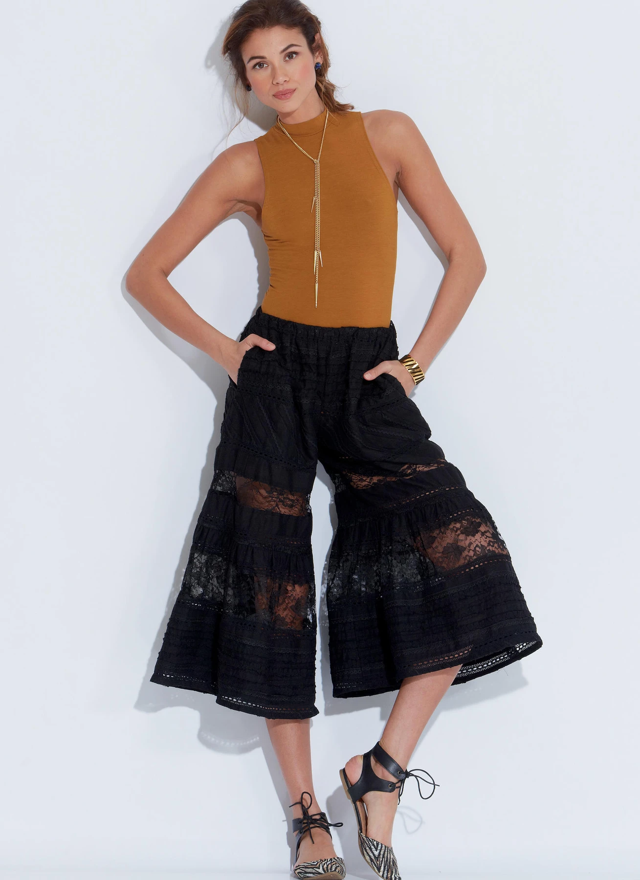 McCall's Sewing Pattern Misses' Elastic-Waist Loose Pants 2 McCall's Sewing Pattern Misses' Elastic-Waist Loose Pants