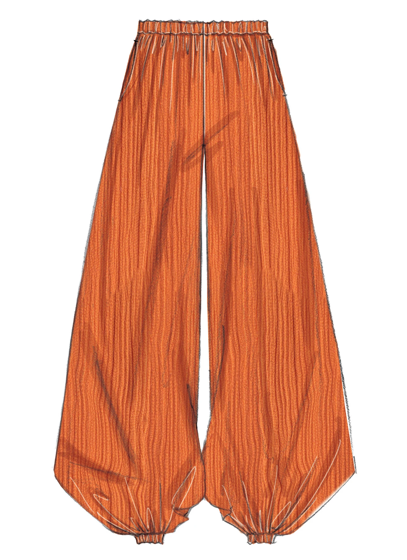 McCall's Sewing Pattern Misses' Elastic-Waist Loose Pants 4 McCall's Sewing Pattern Misses' Elastic-Waist Loose Pants