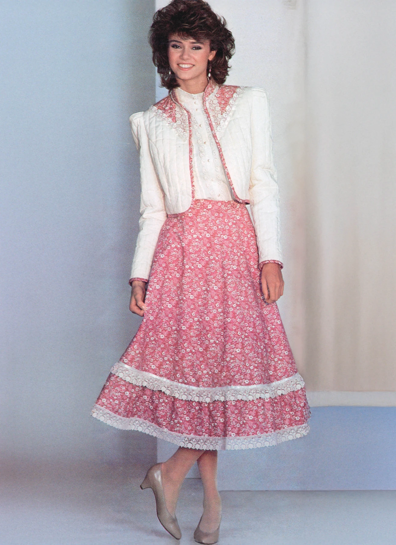 Simplicity Sewing Pattern 1980s Misses' Skirt, Blouse and Unlined Quilted Jacket by Gunne Sax by Jessica McClintock 3 Simplicity Sewing Pattern 1980s Misses' Skirt, Blouse and Unlined Quilted Jacket by Gunne Sax by Jessica McClintock