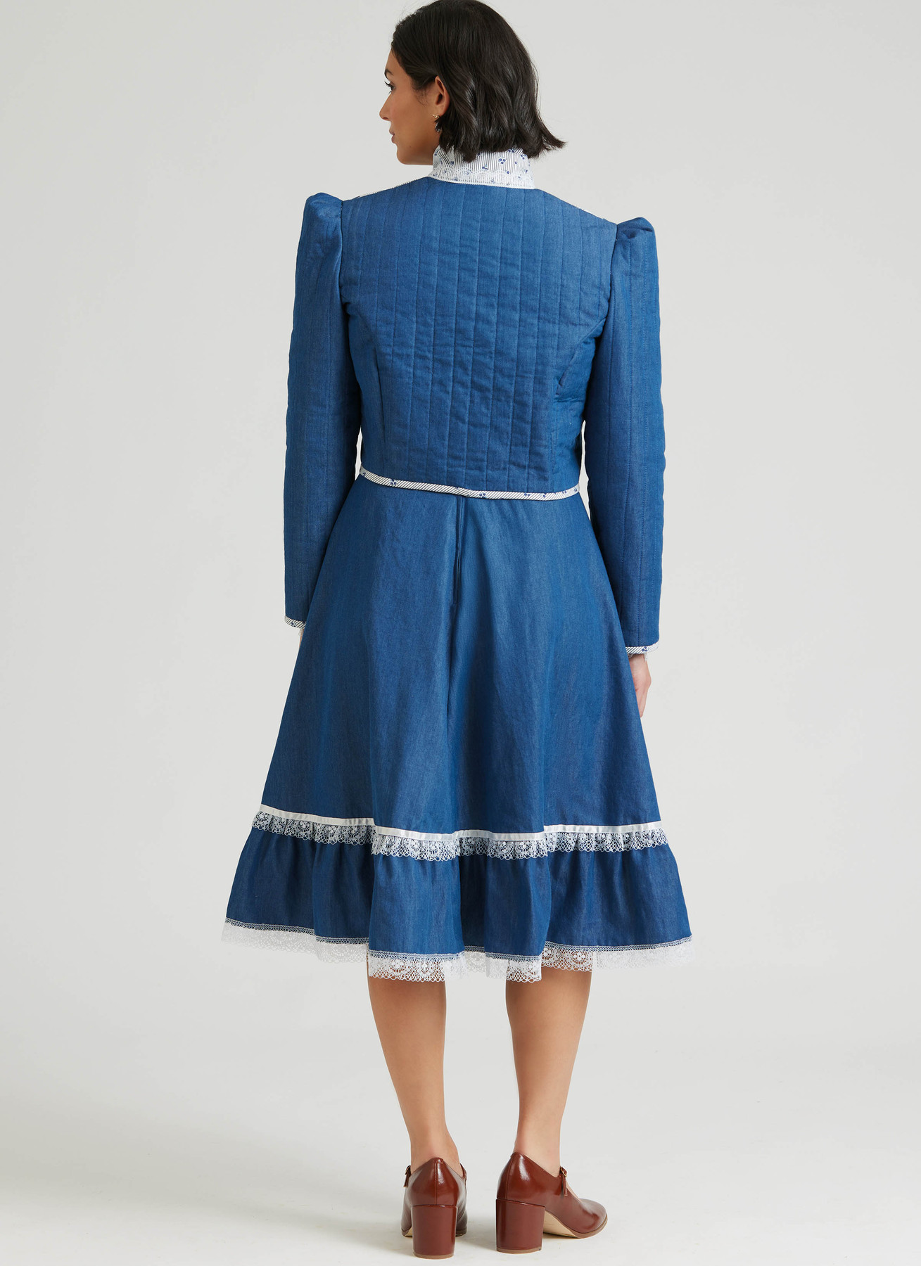 Simplicity Sewing Pattern 1980s Misses' Skirt, Blouse and Unlined Quilted Jacket by Gunne Sax by Jessica McClintock 7 Simplicity Sewing Pattern 1980s Misses' Skirt, Blouse and Unlined Quilted Jacket by Gunne Sax by Jessica McClintock