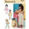 Butterick Sewing Pattern Toddlers' Overalls and Dress (PDF)