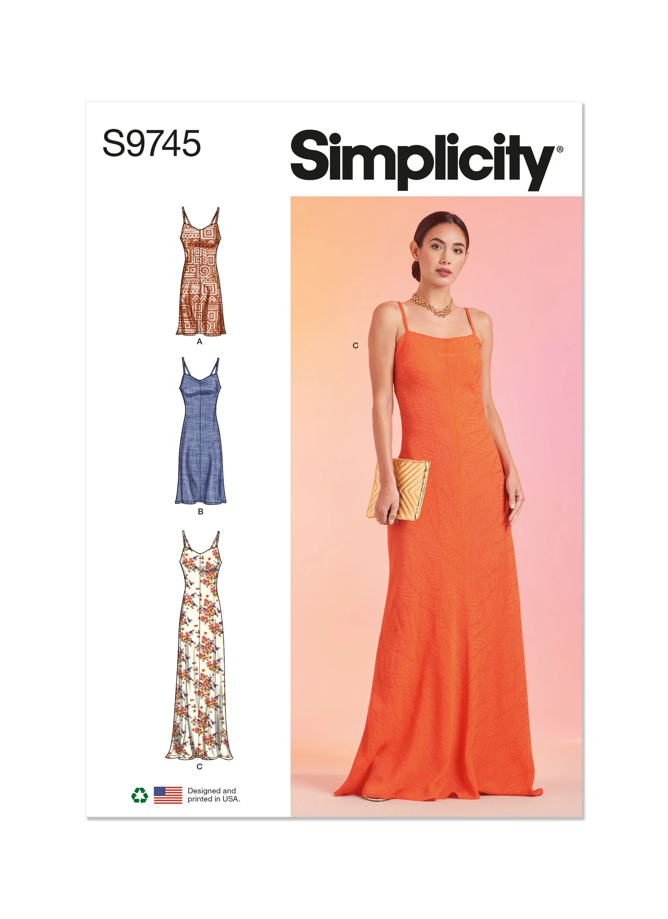 Simplicity Sewing Pattern Misses' Slip Dress in Three Lengths (PDF) 1 Simplicity Sewing Pattern Misses' Slip Dress in Three Lengths (PDF)