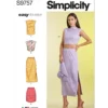 Simplicity Sewing Pattern Misses' Knit Top and Skirt in Two Lengths 18 Simplicity Sewing Pattern Misses' Knit Top and Skirt in Two Lengths
