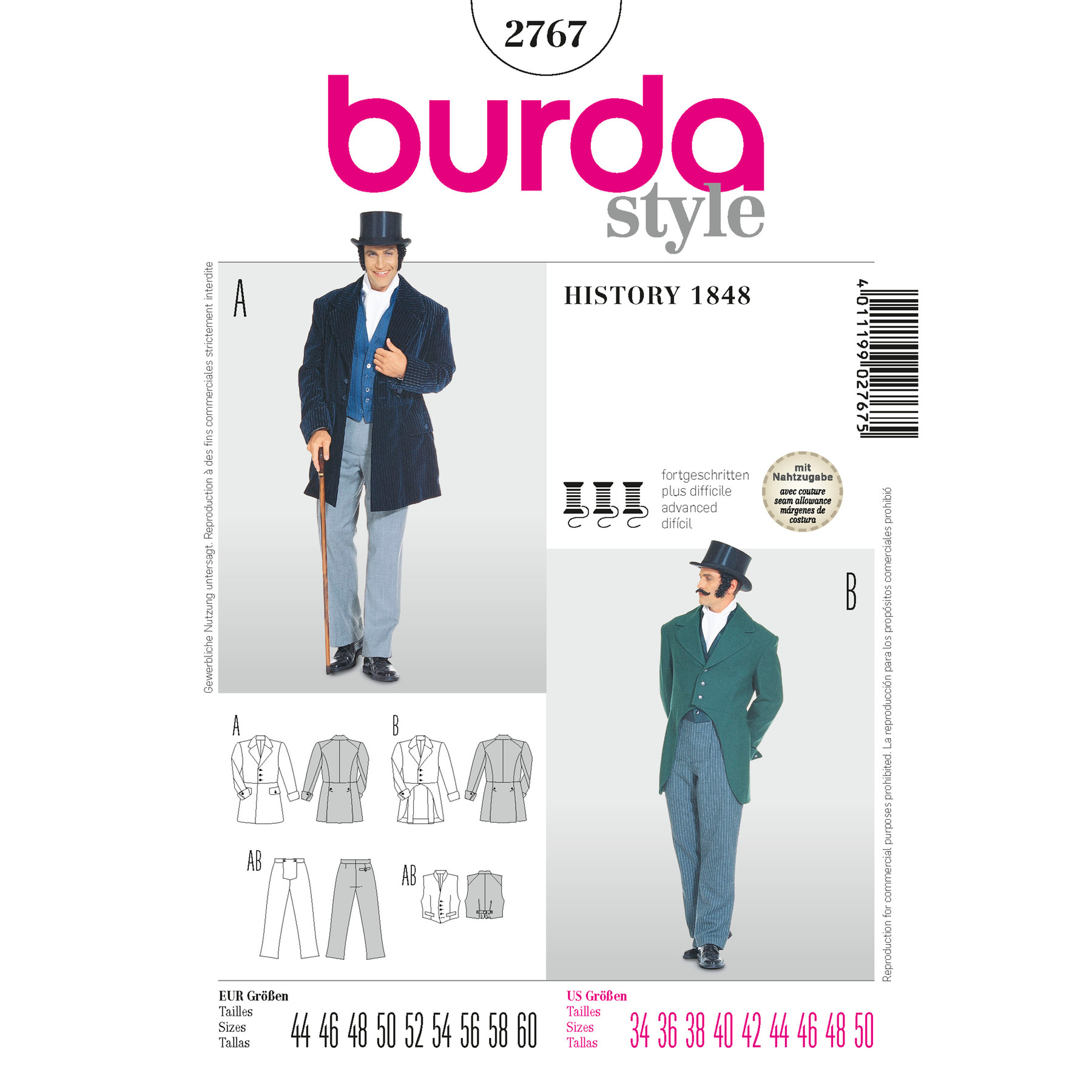 Burda Style Sewing Pattern History 1848 6 Burda Style Sewing Pattern History 1848